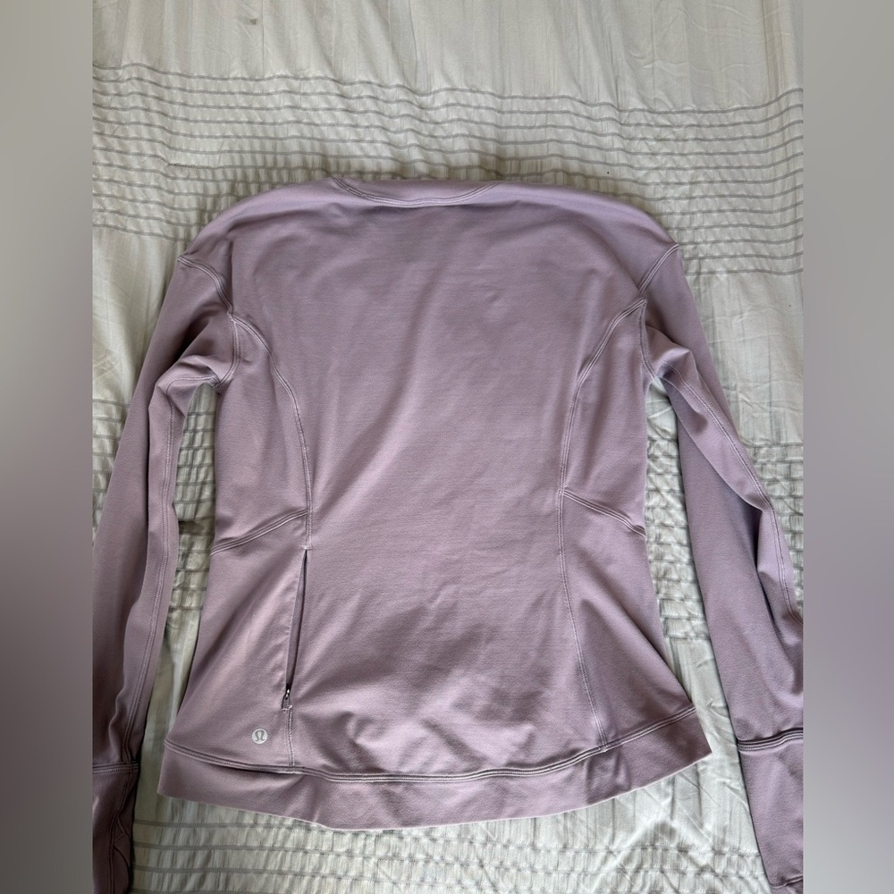 Lululemon Close to Crossing Long Sleeve Rulu Violet Verbena Purple Size 10 - Picture 4 of 6